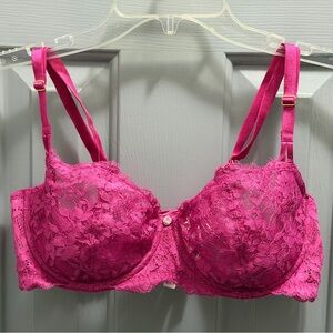 Victoria’s Secret Pink Dream Angels Wicked Unlined Balconette Bra Underwire 38C